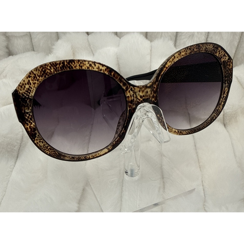 SEAN JOHN SJS2002  SUNGLASSES OVERSIZED BAROQUE ANIMAL PRINT/BLACK GOLD - FEMME
